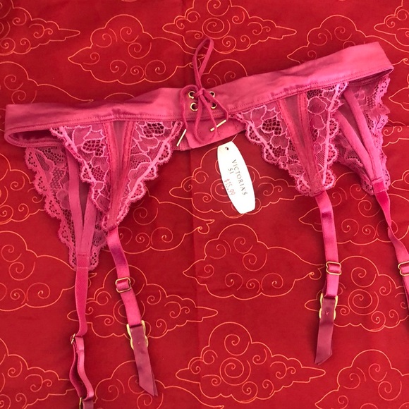 Victoria’s Secret garter belt XS NWT fushia in color - Picture 1 of 5